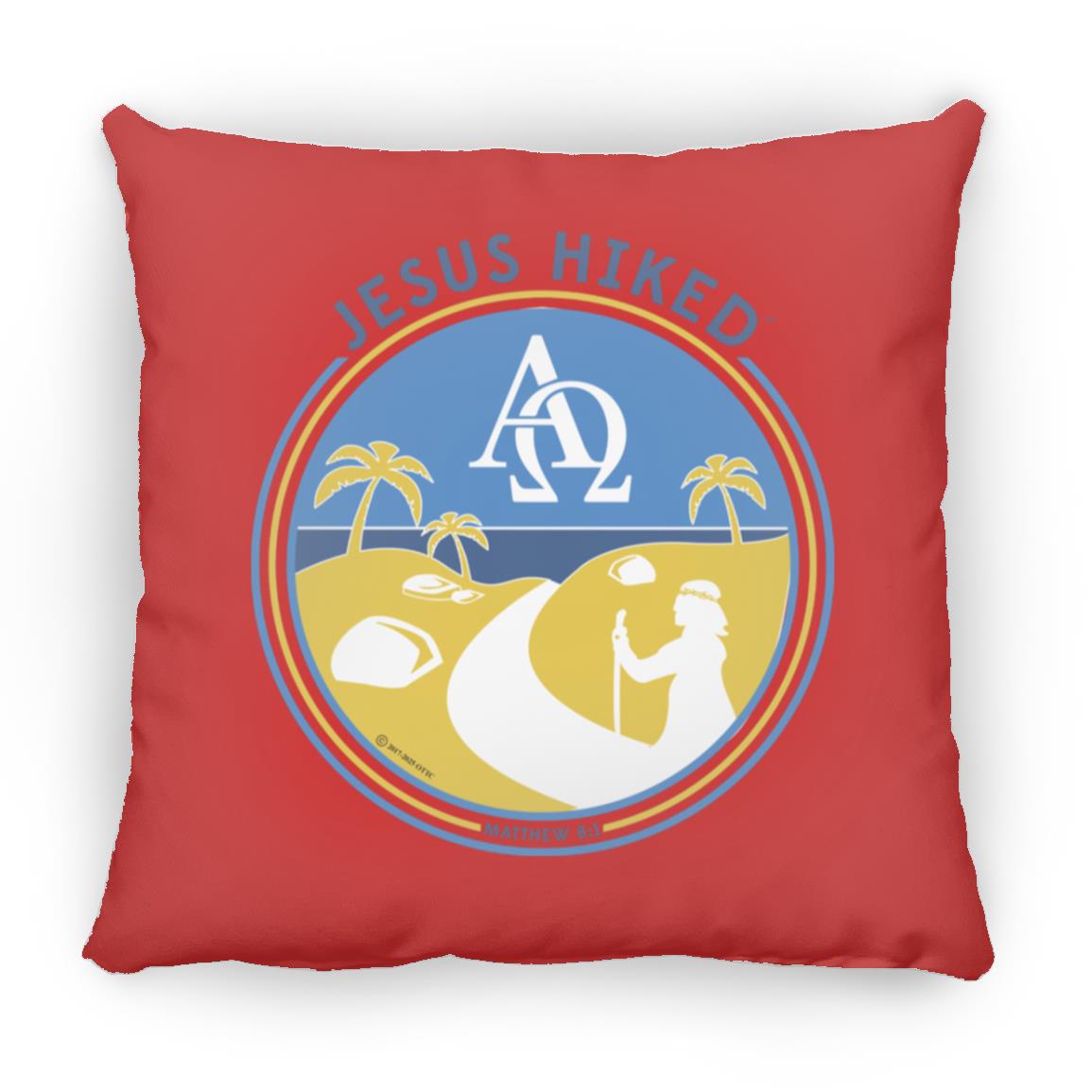 Follow the Path - Large Square Pillow - Jesus Surfed Apparel Co.
