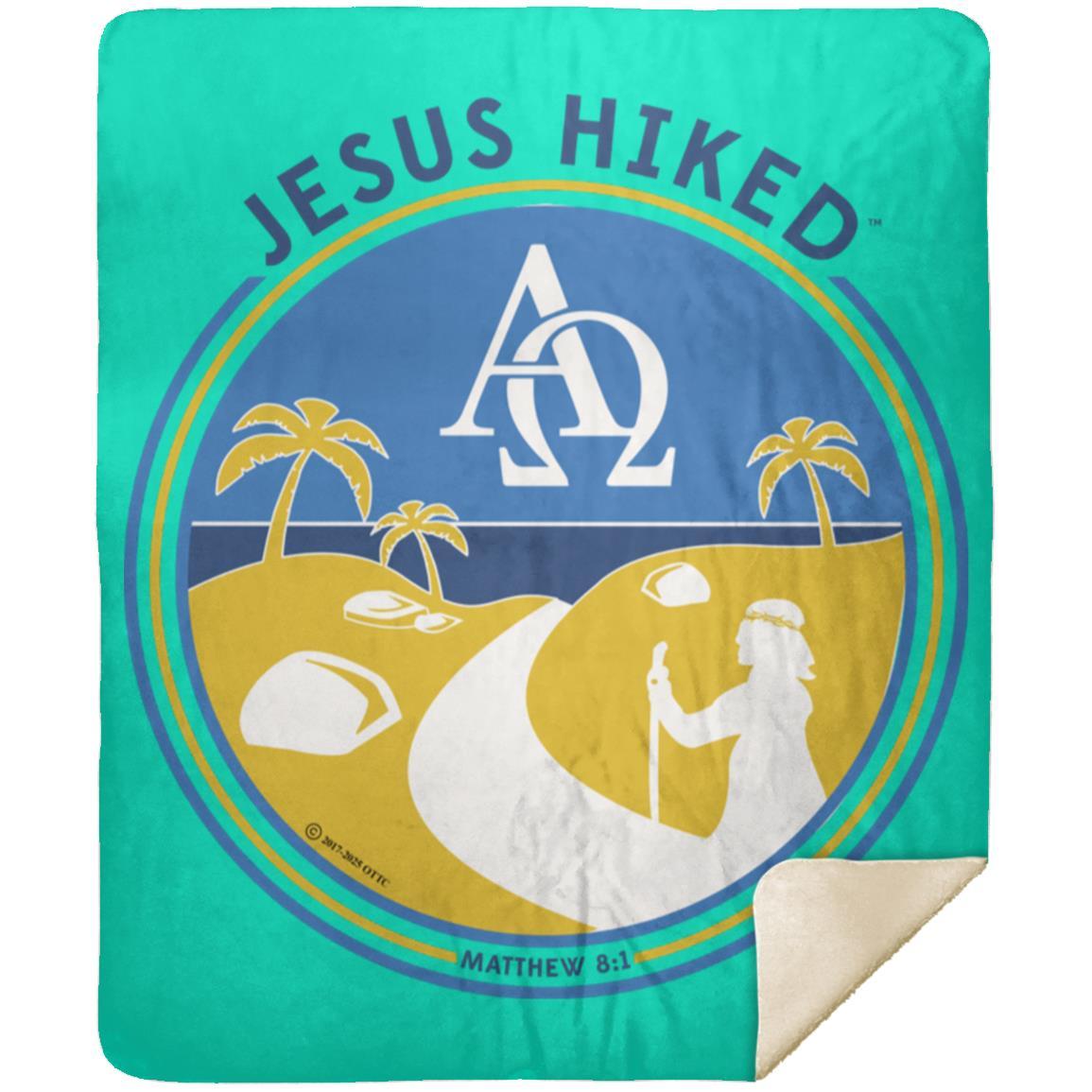 Follow the Path - Premium Mink Sherpa Blanket 50x60 - Jesus Surfed Apparel Co.