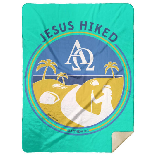 Follow the Path - Premium Mink Sherpa Blanket 60x80 - Jesus Surfed Apparel Co.