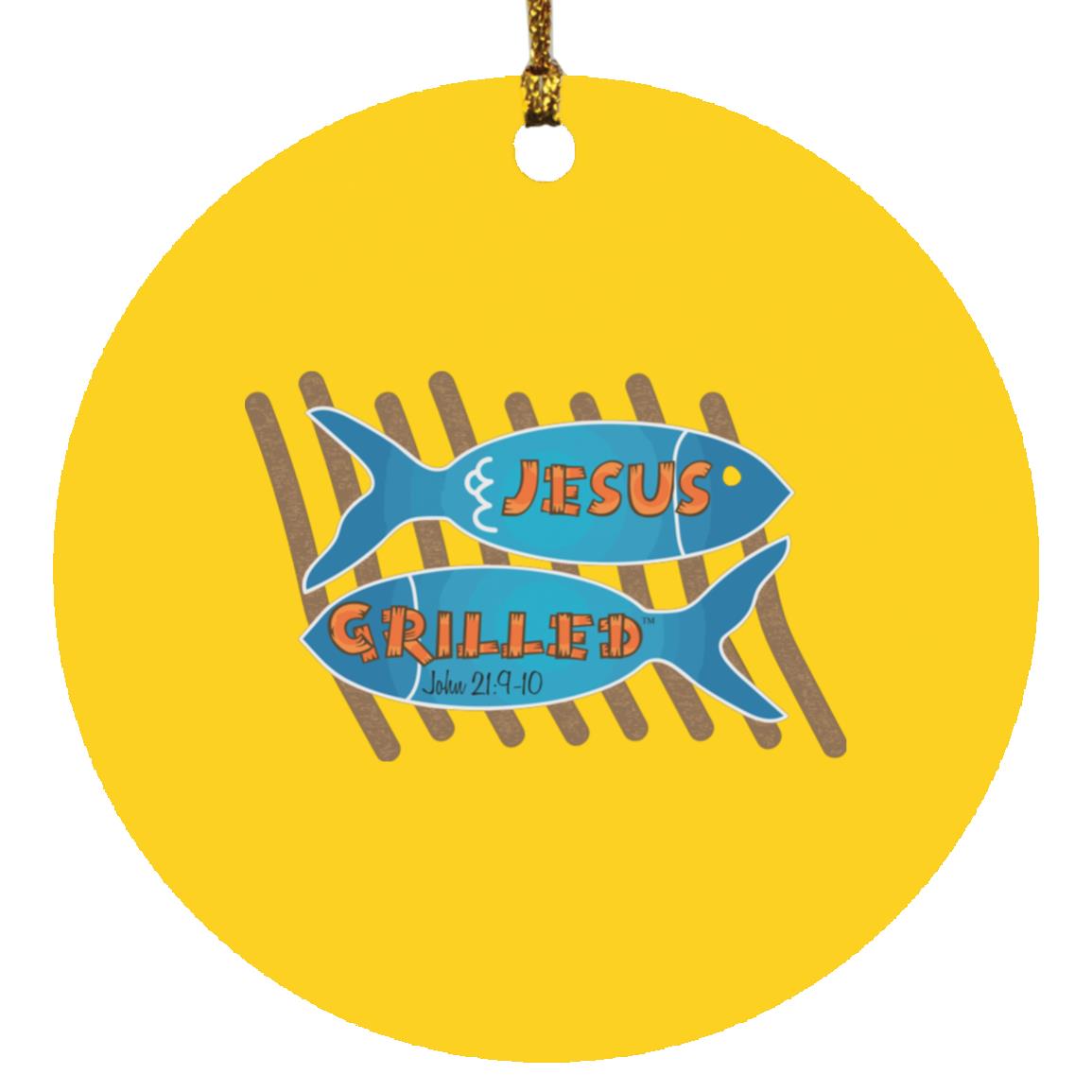 Grilled Fish - Circle Ornament - Jesus Surfed Apparel Co.