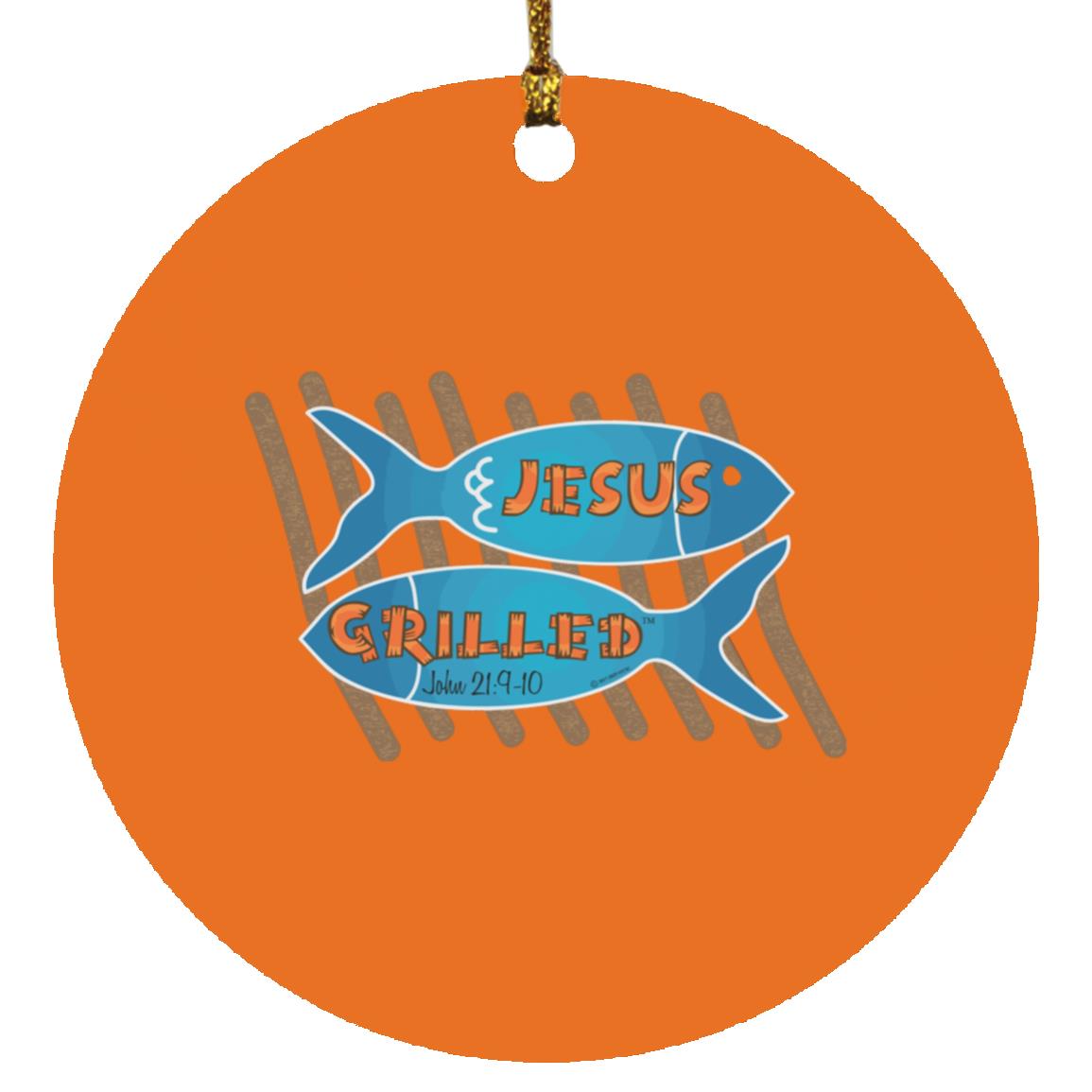 Grilled Fish - Circle Ornament - Jesus Surfed Apparel Co.