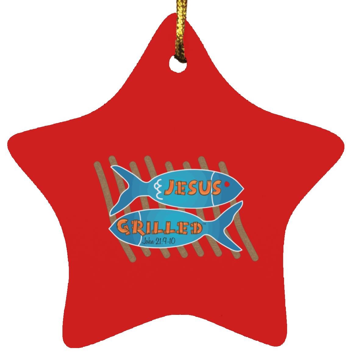 Grilled Fish - Star Ornament - Jesus Surfed Apparel Co.