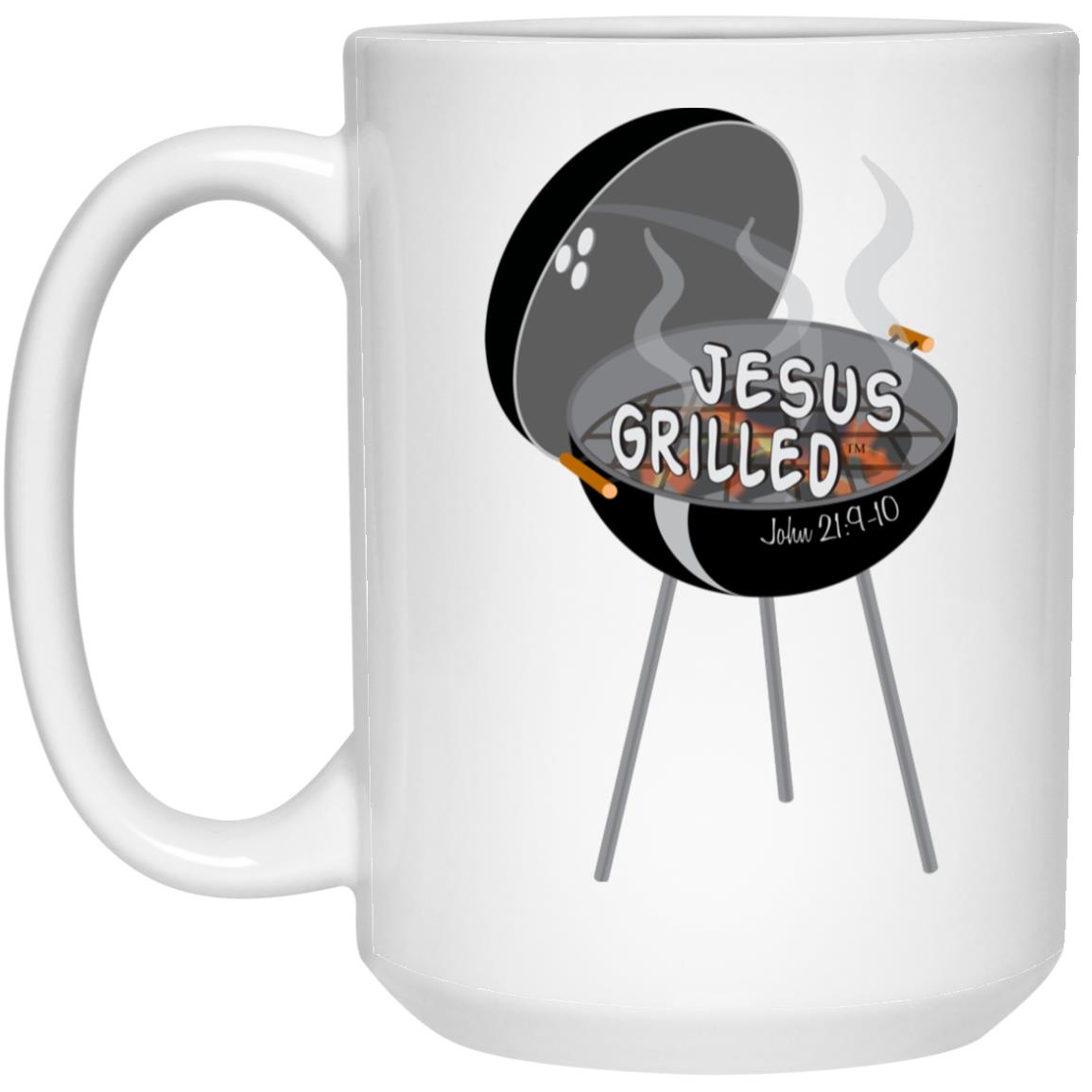 Hot Coals - 15oz White Mug - Jesus Surfed Apparel Co.