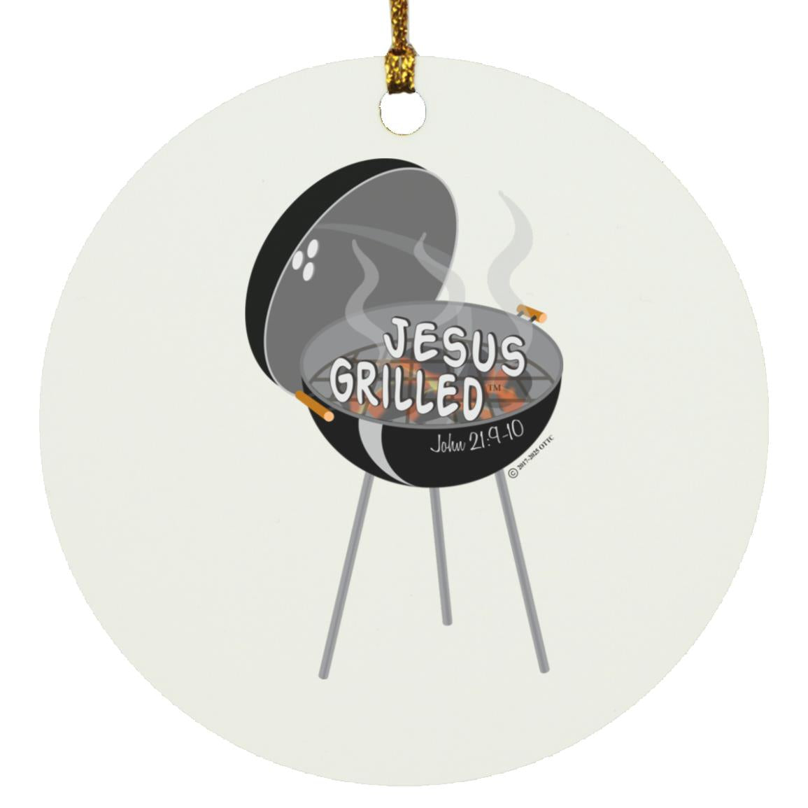 Hot Coals - Circle Ornament - Jesus Surfed Apparel Co.