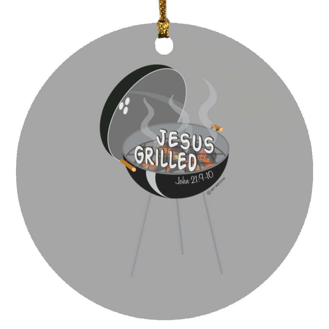 Hot Coals - Circle Ornament - Jesus Surfed Apparel Co.