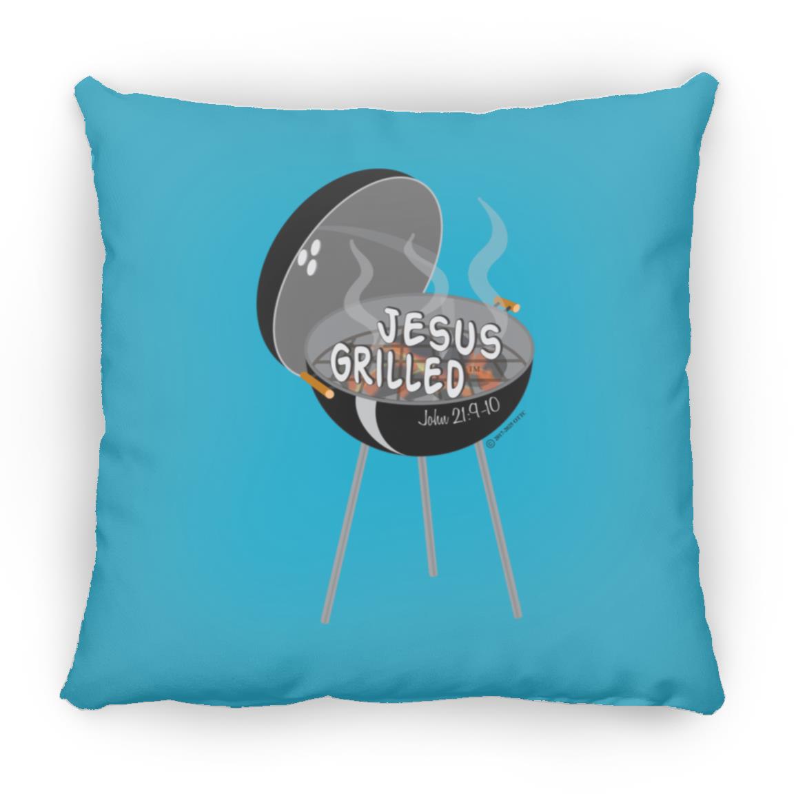 Hot Coals - Large Square Pillow - Jesus Surfed Apparel Co.