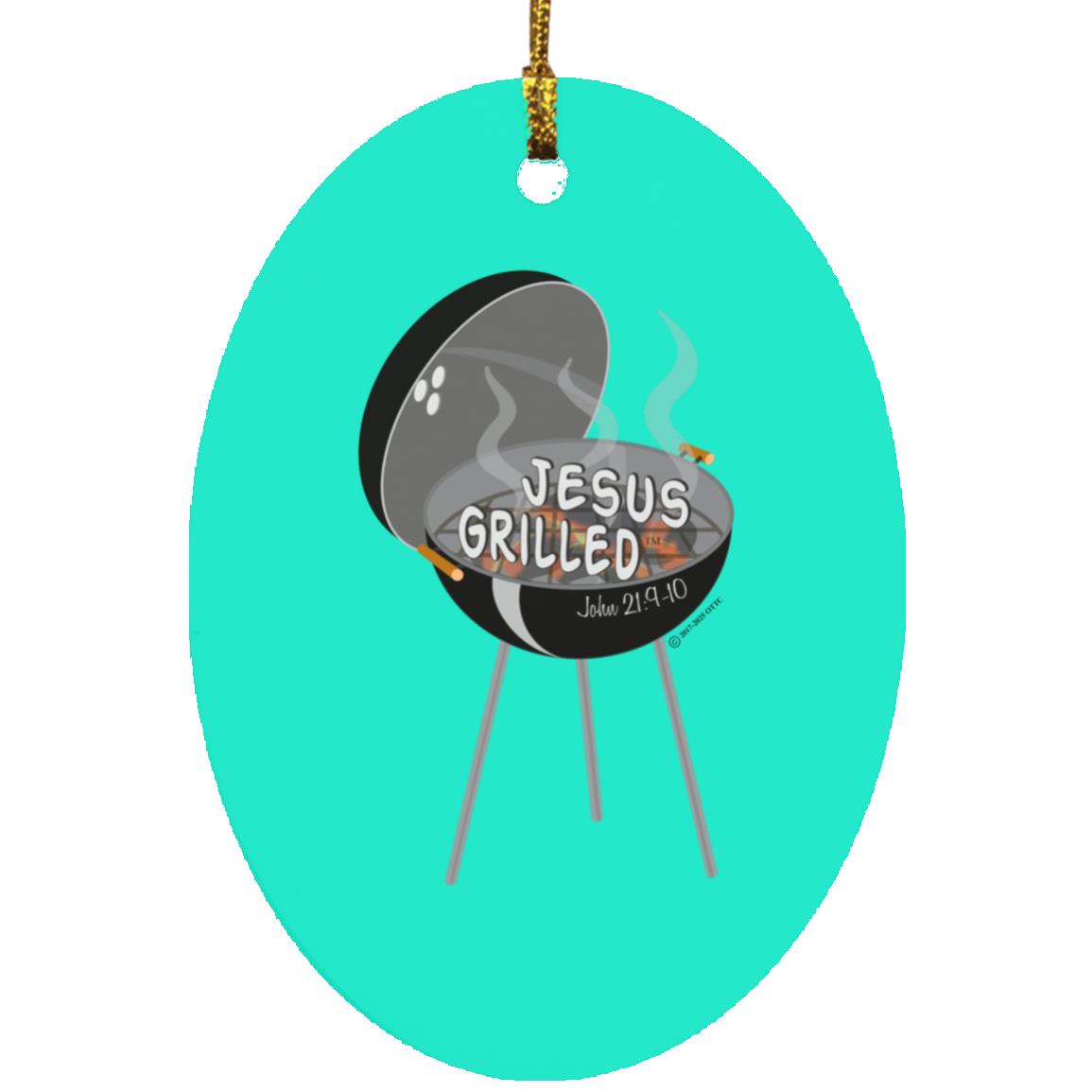 Hot Coals - Oval Ornament - Jesus Surfed Apparel Co.