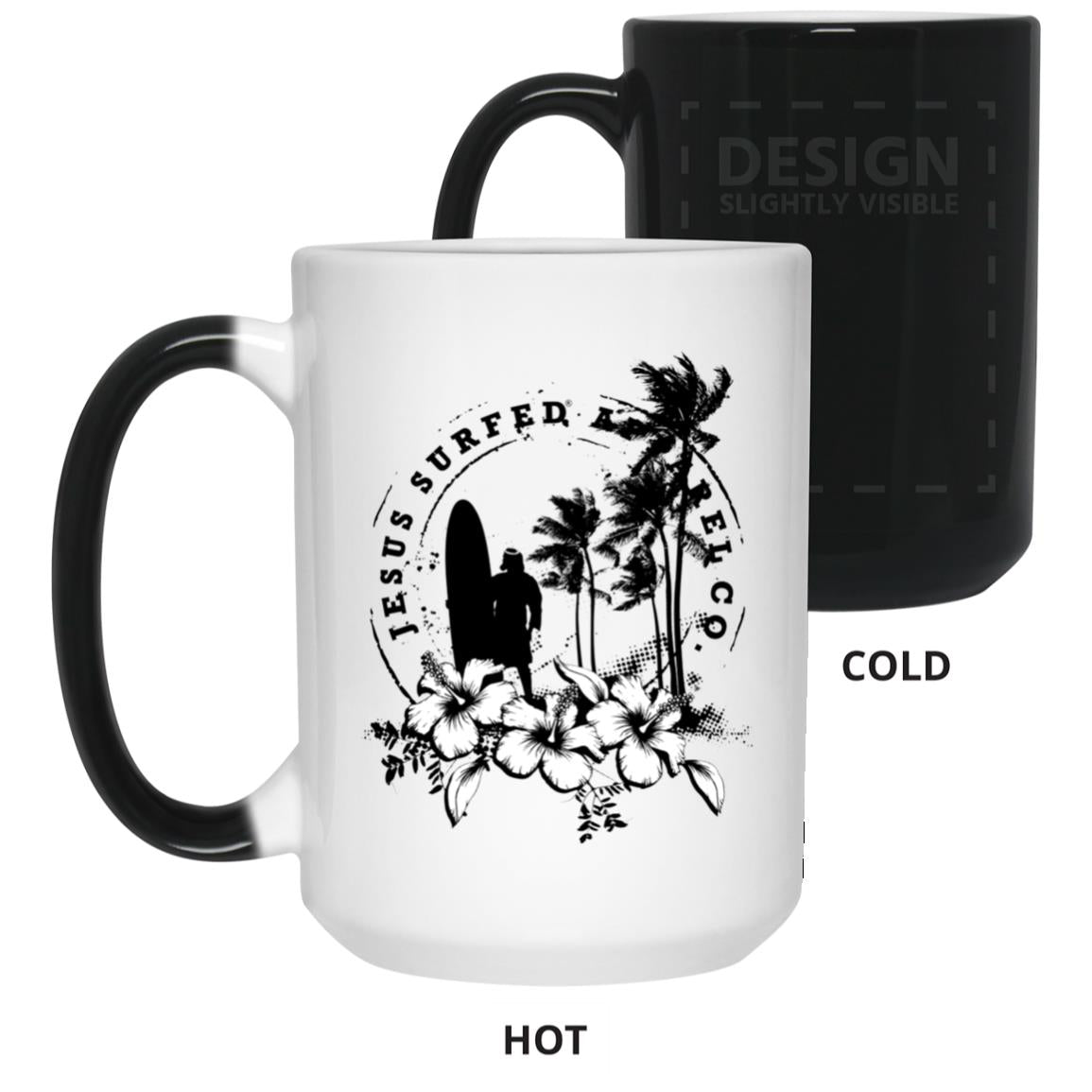 Jesus Surfed Apparel - 15oz Color Changing Mug - Jesus Surfed Apparel Co.