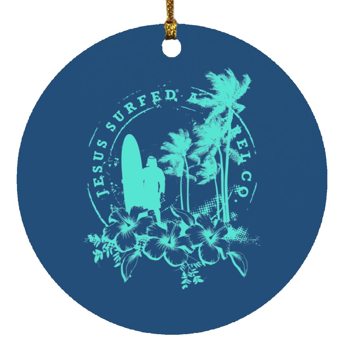 Jesus Surfed Apparel - Circle Ornament - Jesus Surfed Apparel Co.
