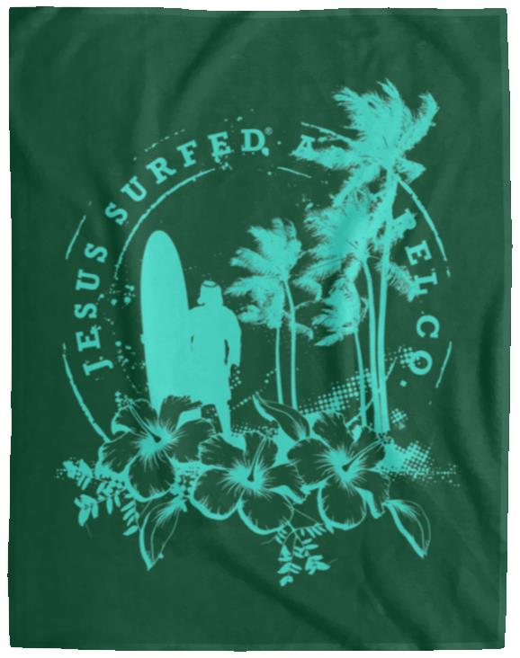 Jesus Surfed Apparel - Cozy Plush Fleece Blanket - 60x80 - Jesus Surfed Apparel Co.