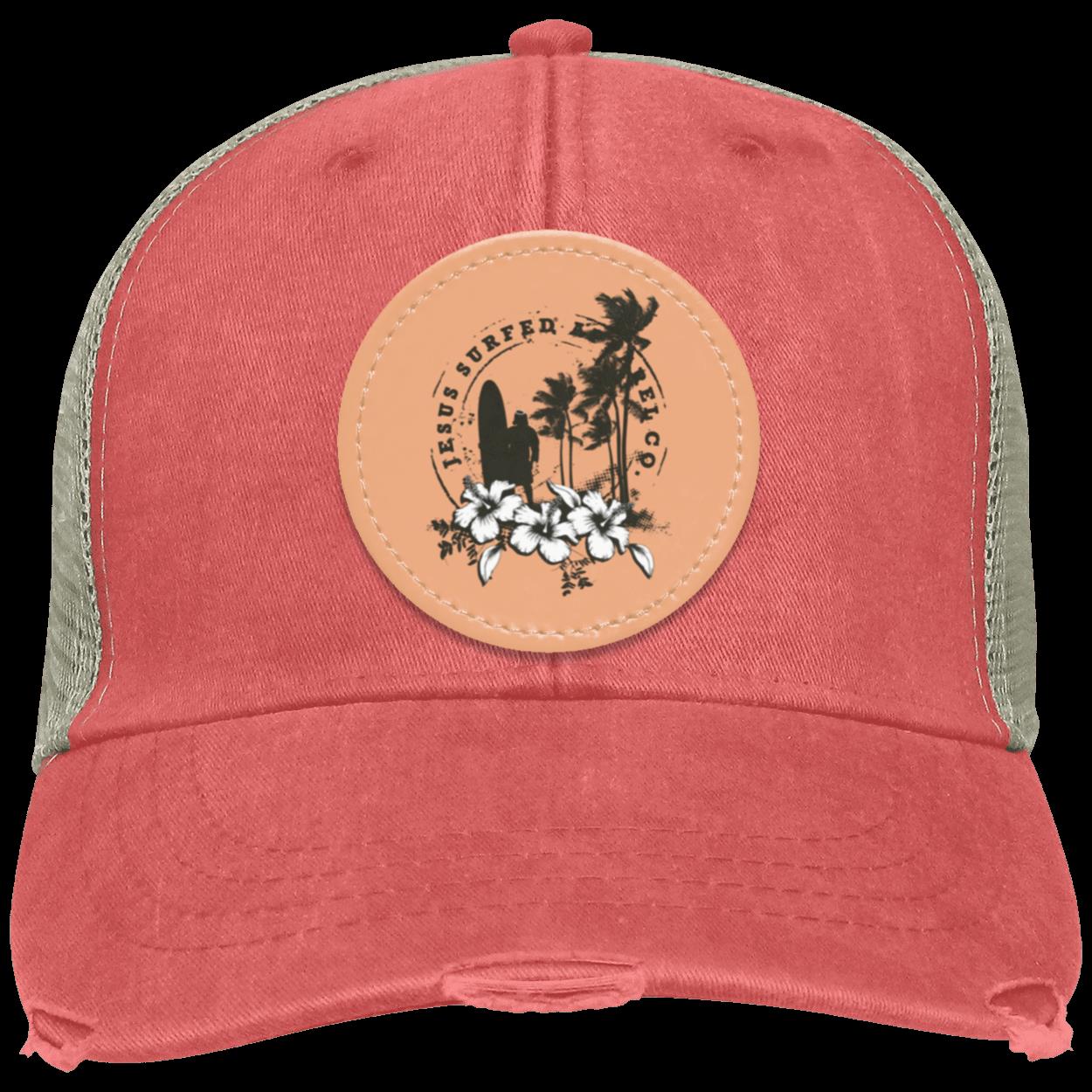 Jesus Surfed Apparel - Distressed Ollie Cap - Circle Patch - Jesus Surfed Apparel Co.