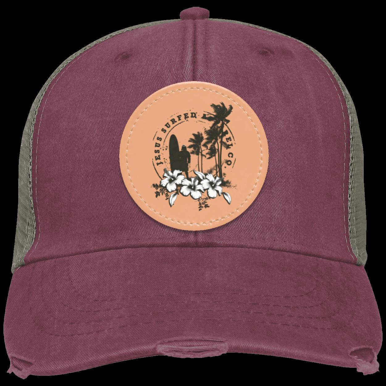 Jesus Surfed Apparel - Distressed Ollie Cap - Circle Patch - Jesus Surfed Apparel Co.