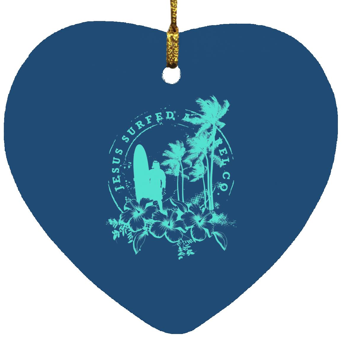 Jesus Surfed Apparel - Heart Ornament - Jesus Surfed Apparel Co.