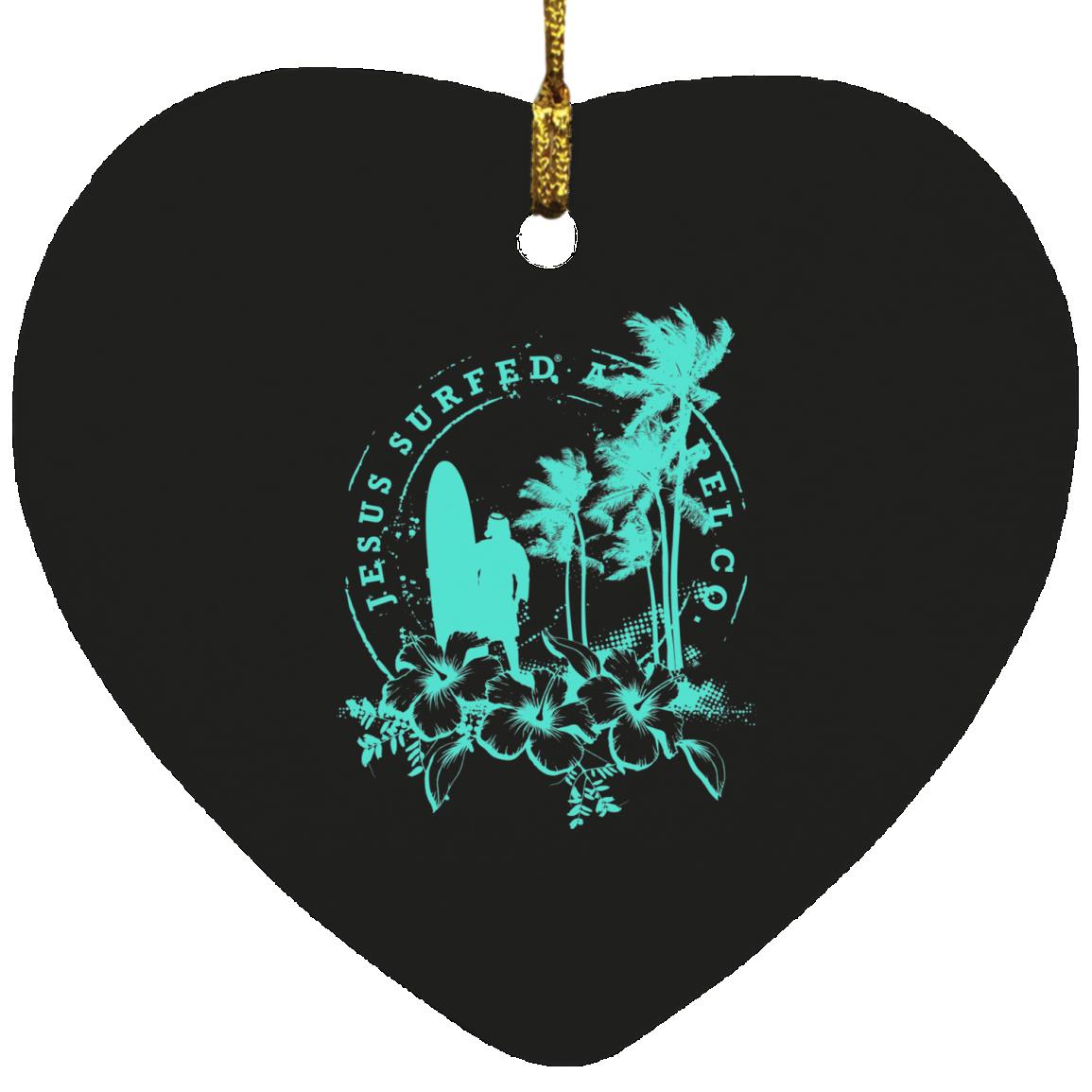 Jesus Surfed Apparel - Heart Ornament - Jesus Surfed Apparel Co.