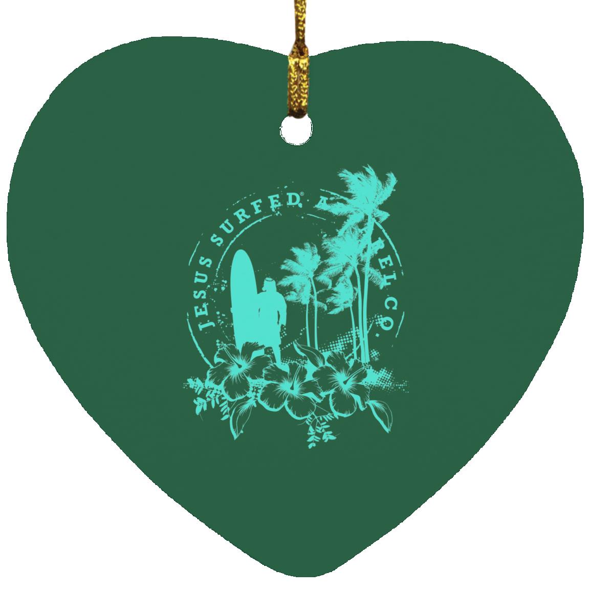 Jesus Surfed Apparel - Heart Ornament - Jesus Surfed Apparel Co.