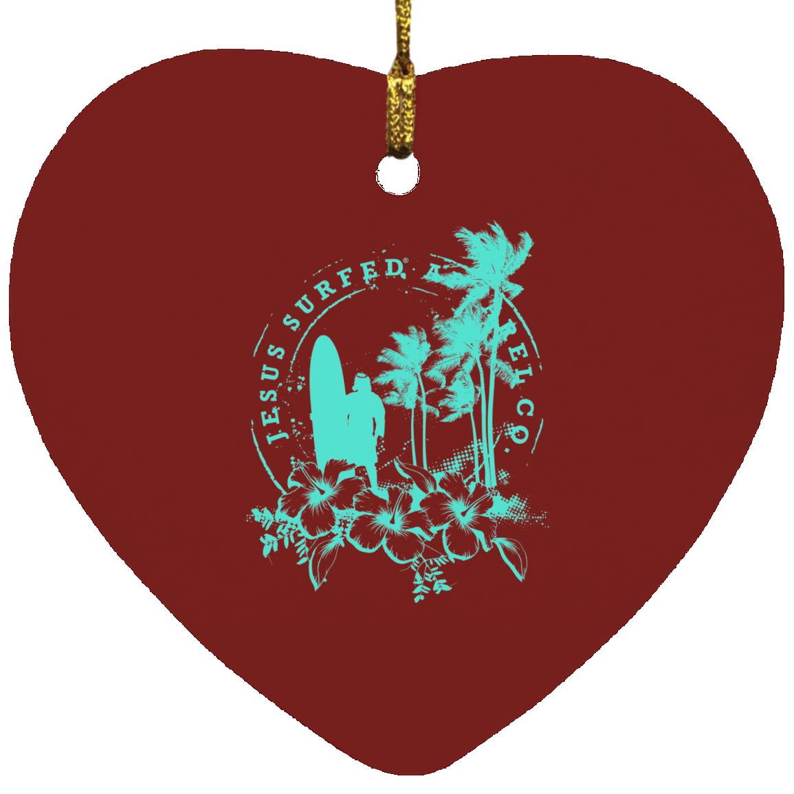 Jesus Surfed Apparel - Heart Ornament - Jesus Surfed Apparel Co.