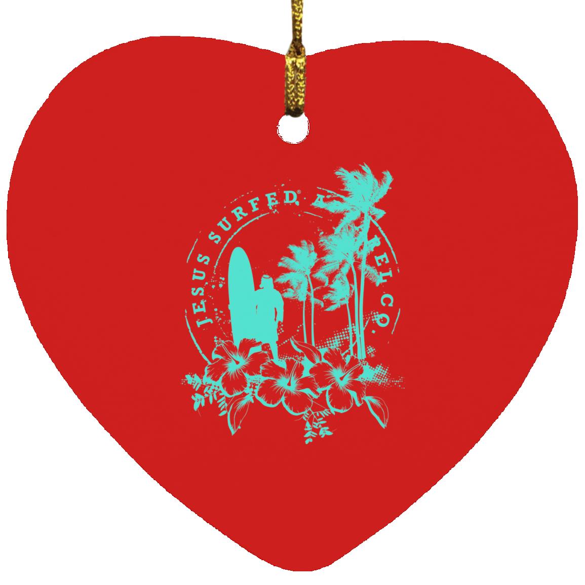 Jesus Surfed Apparel - Heart Ornament - Jesus Surfed Apparel Co.