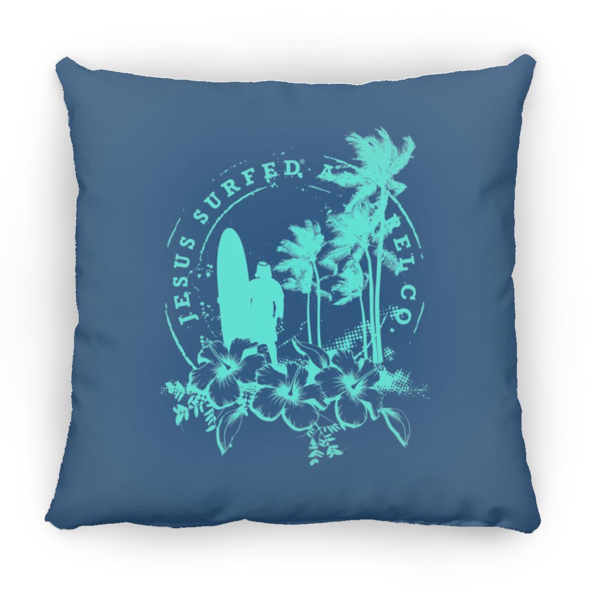 Jesus Surfed Apparel - Large Square Pillow - Jesus Surfed Apparel Co.