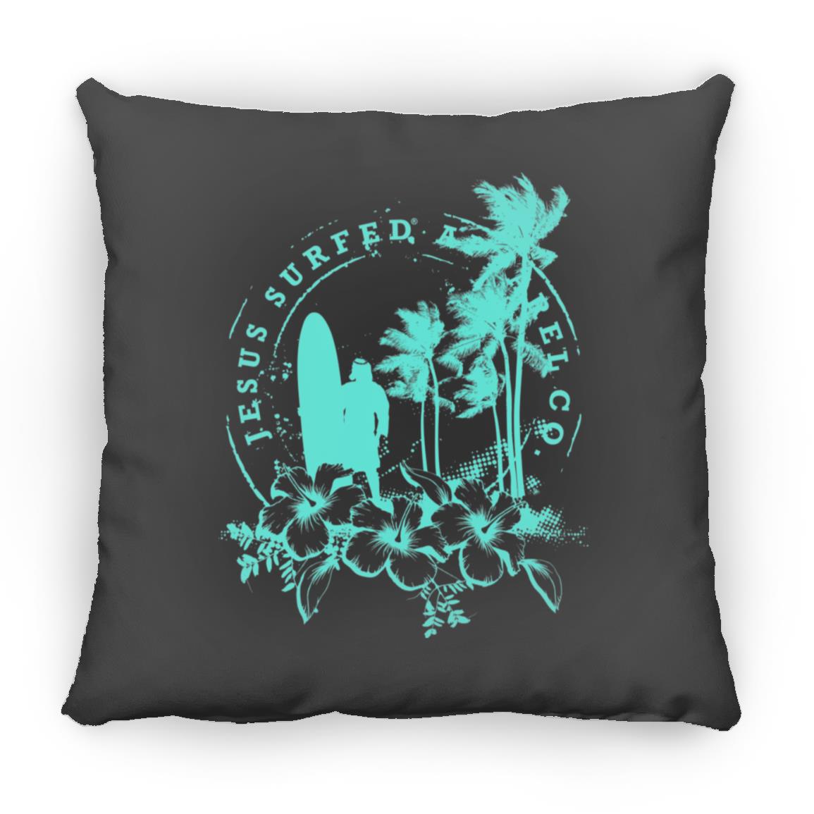 Jesus Surfed Apparel - Large Square Pillow - Jesus Surfed Apparel Co.