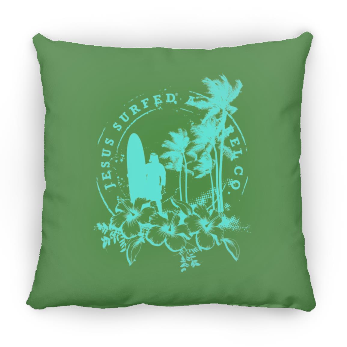 Jesus Surfed Apparel - Large Square Pillow - Jesus Surfed Apparel Co.