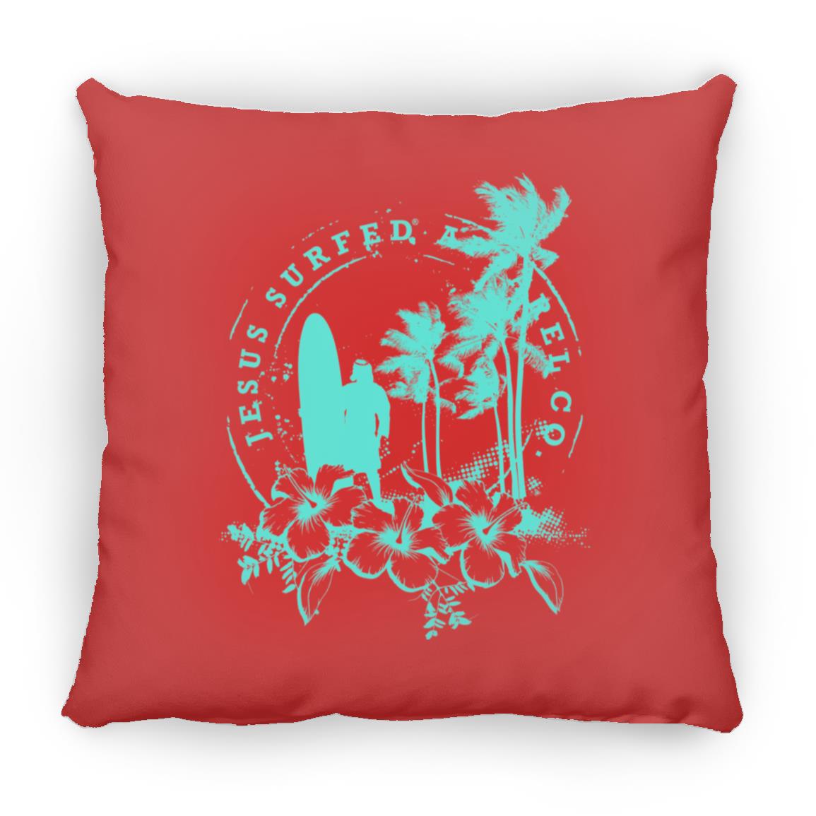 Jesus Surfed Apparel - Large Square Pillow - Jesus Surfed Apparel Co.