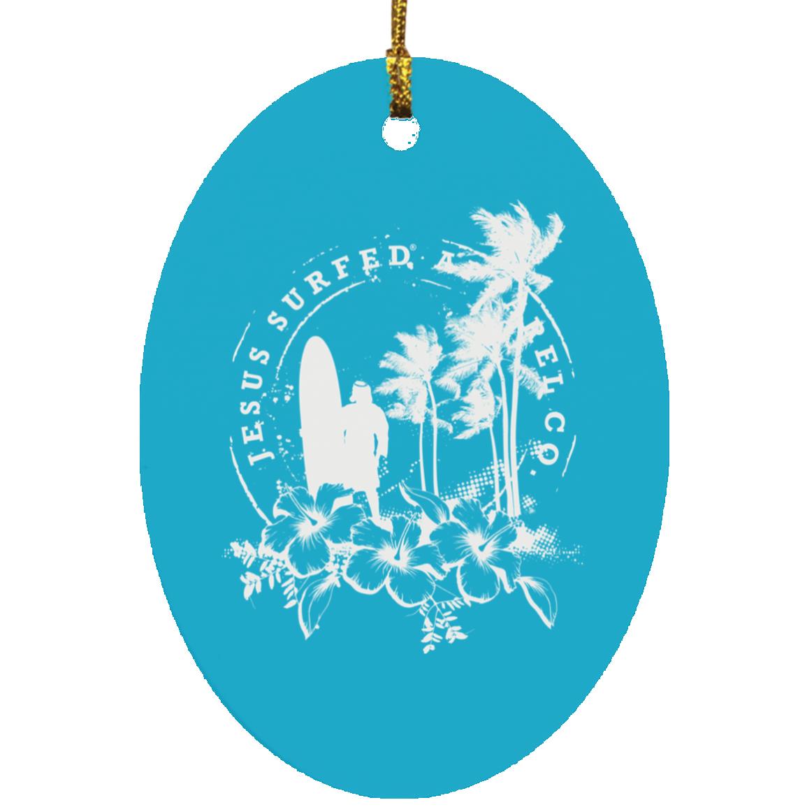 Jesus Surfed Apparel - Oval Ornament - Jesus Surfed Apparel Co.