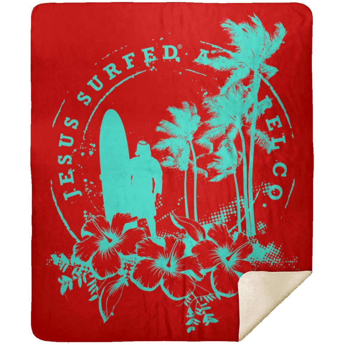 Jesus Surfed Apparel - Premium Mink Sherpa Blanket 50x60 - Jesus Surfed Apparel Co.