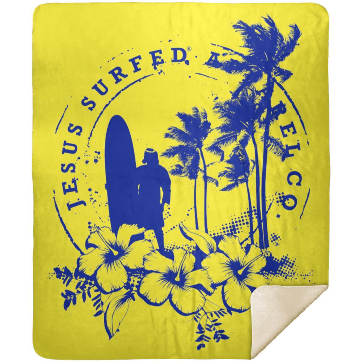 Jesus Surfed Apparel - Premium Mink Sherpa Blanket 50x60 - Jesus Surfed Apparel Co.