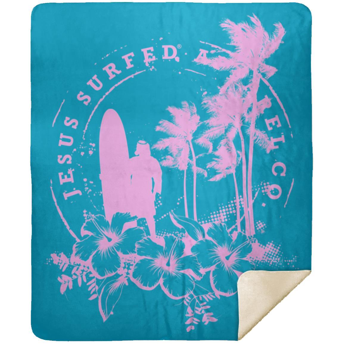 Jesus Surfed Apparel - Premium Mink Sherpa Blanket 50x60 - Jesus Surfed Apparel Co.