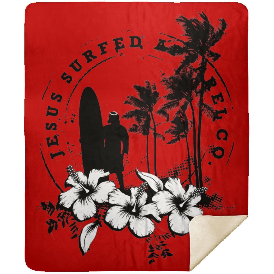 Jesus Surfed Apparel - Premium Mink Sherpa Blanket 50x60 - Jesus Surfed Apparel Co.