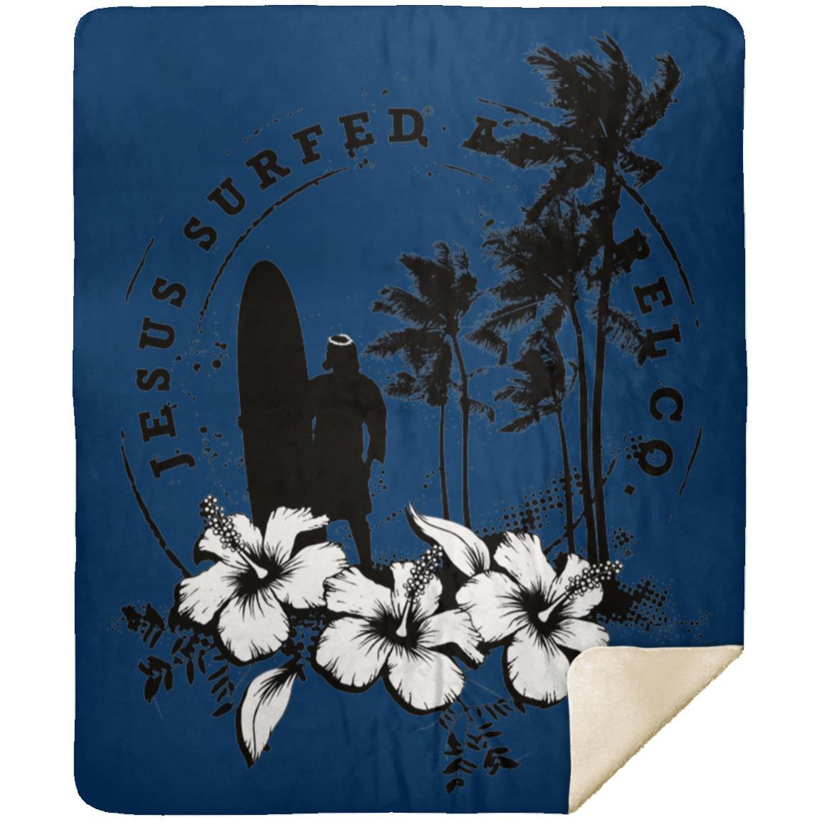 Jesus Surfed Apparel - Premium Mink Sherpa Blanket 50x60 - Jesus Surfed Apparel Co.