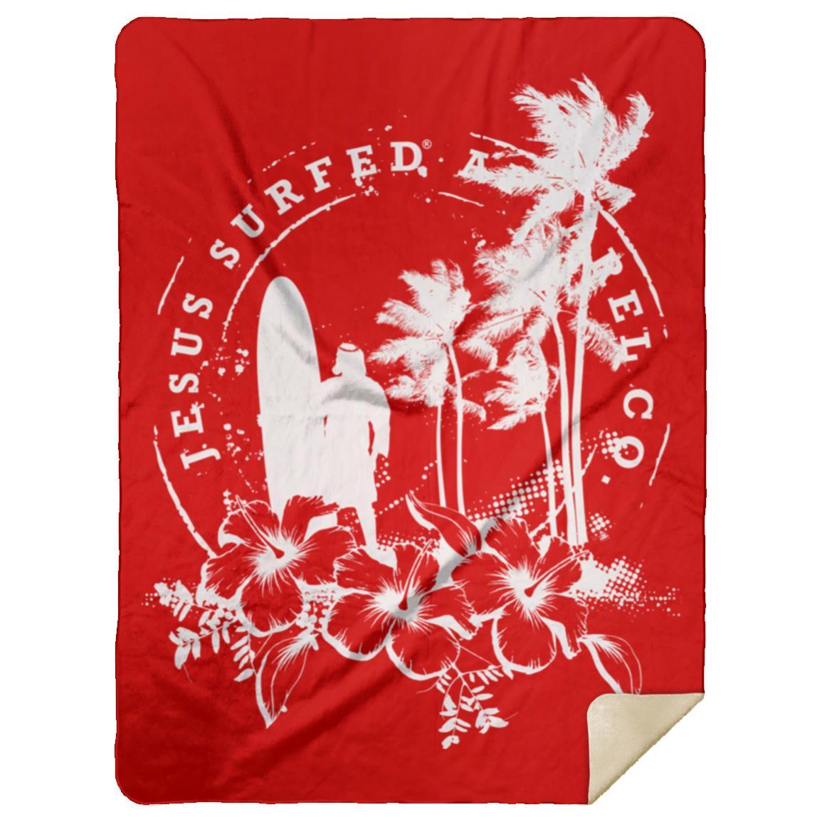 Jesus Surfed Apparel - Premium Mink Sherpa Blanket 60x80 - Jesus Surfed Apparel Co.