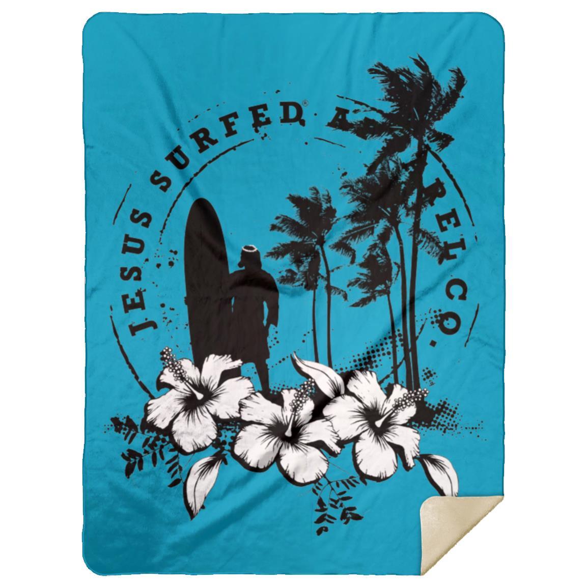 Jesus Surfed Apparel - Premium Mink Sherpa Blanket 60x80 - Jesus Surfed Apparel Co.
