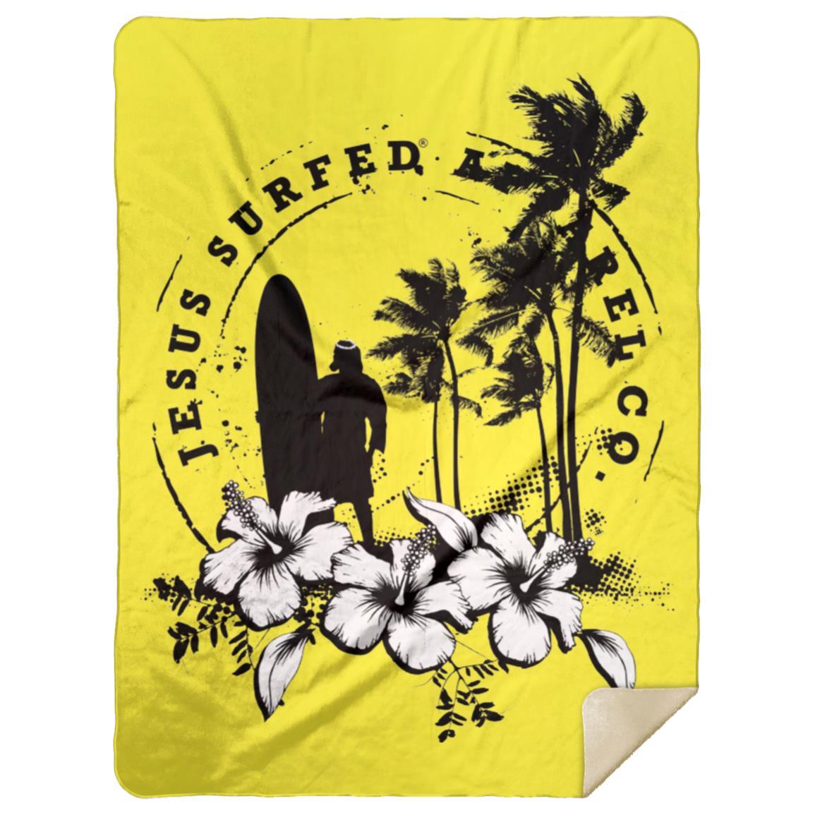 Jesus Surfed Apparel - Premium Mink Sherpa Blanket 60x80 - Jesus Surfed Apparel Co.