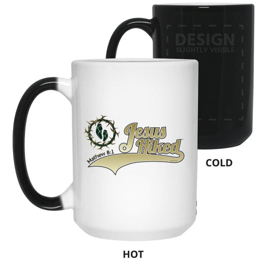 Just Hike - 15oz Color Changing Mug - Jesus Surfed Apparel Co.