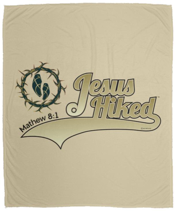Just Hike - Cozy Plush Fleece Blanket - 50x60 - Jesus Surfed Apparel Co.