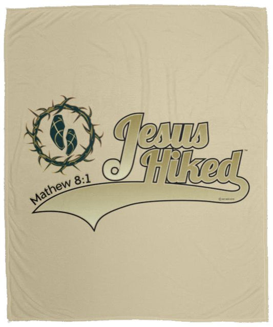 Just Hike - Cozy Plush Fleece Blanket - 50x60 - Jesus Surfed Apparel Co.