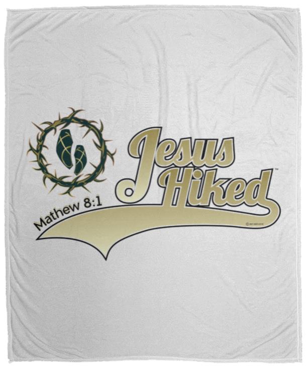 Just Hike - Cozy Plush Fleece Blanket - 50x60 - Jesus Surfed Apparel Co.