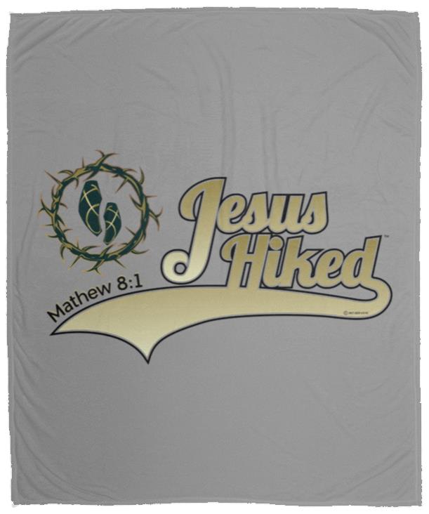 Just Hike - Cozy Plush Fleece Blanket - 50x60 - Jesus Surfed Apparel Co.