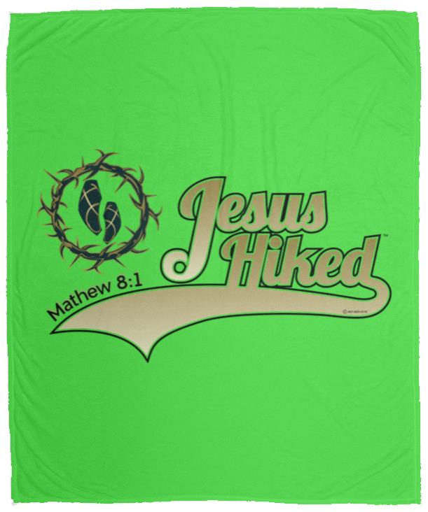 Just Hike - Cozy Plush Fleece Blanket - 50x60 - Jesus Surfed Apparel Co.