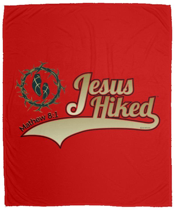 Just Hike - Cozy Plush Fleece Blanket - 50x60 - Jesus Surfed Apparel Co.