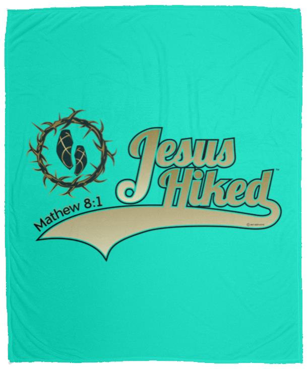 Just Hike - Cozy Plush Fleece Blanket - 50x60 - Jesus Surfed Apparel Co.