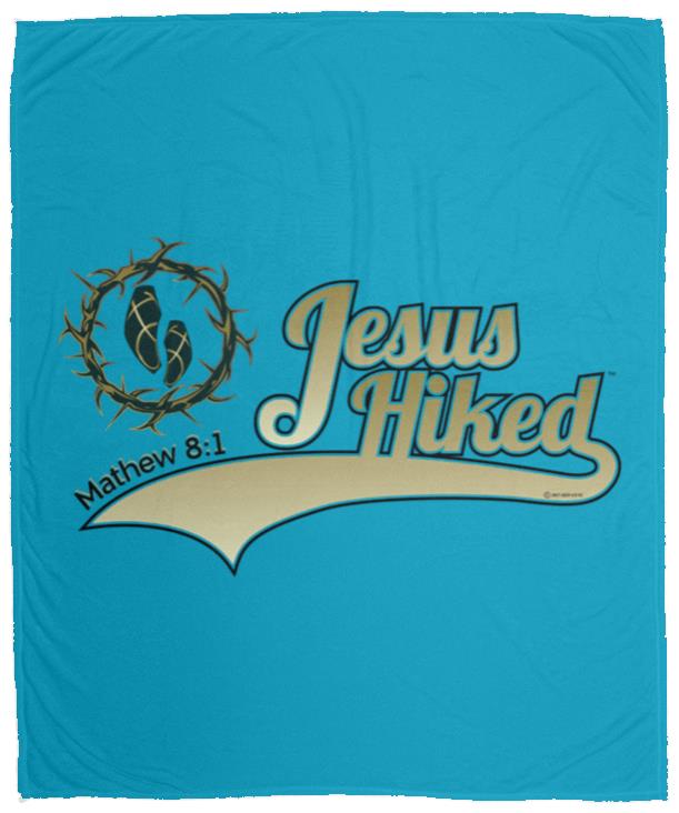 Just Hike - Cozy Plush Fleece Blanket - 50x60 - Jesus Surfed Apparel Co.