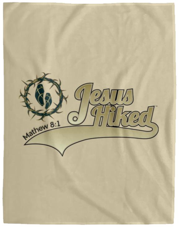 Just Hike - Cozy Plush Fleece Blanket - 60x80 - Jesus Surfed Apparel Co.
