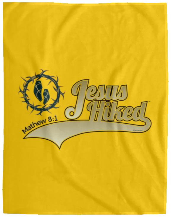 Just Hike - Cozy Plush Fleece Blanket - 60x80 - Jesus Surfed Apparel Co.