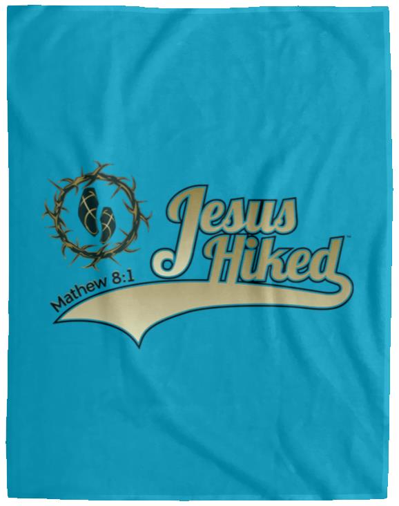 Just Hike - Cozy Plush Fleece Blanket - 60x80 - Jesus Surfed Apparel Co.