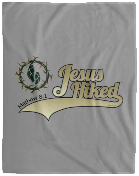 Just Hike - Cozy Plush Fleece Blanket - 60x80 - Jesus Surfed Apparel Co.