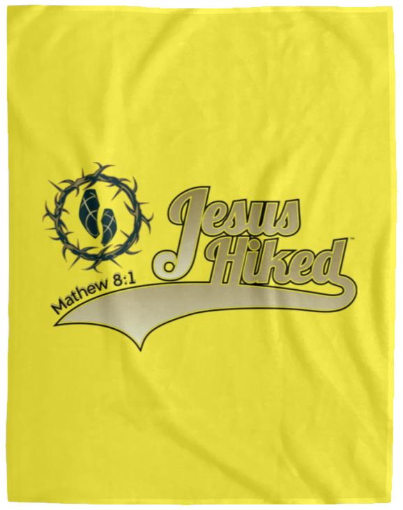 Just Hike - Cozy Plush Fleece Blanket - 60x80 - Jesus Surfed Apparel Co.