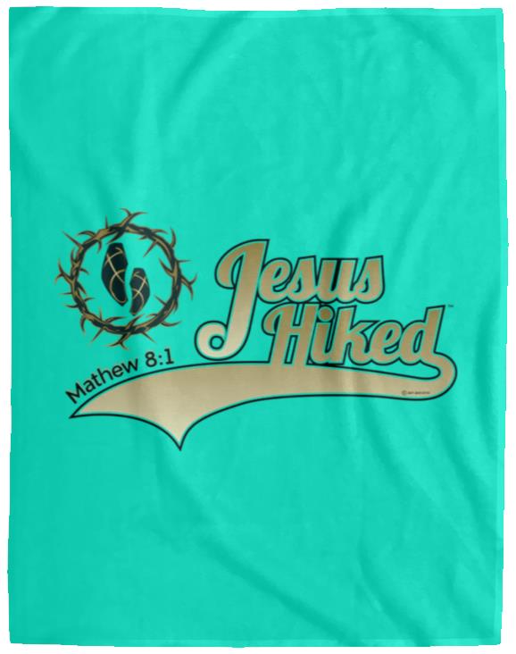 Just Hike - Cozy Plush Fleece Blanket - 60x80 - Jesus Surfed Apparel Co.