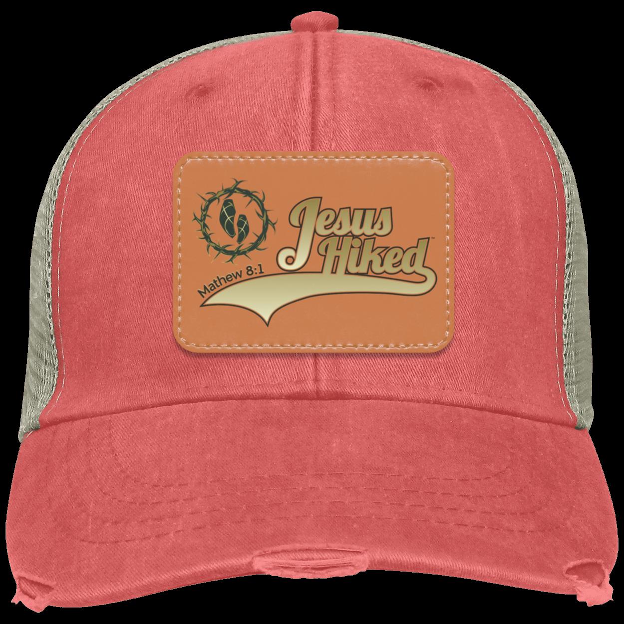 Just Hike - Distressed Ollie Cap - Rectangle Patch - Jesus Surfed Apparel Co.